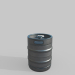3d beer barrel model buy - render