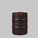 3d beer barrel model buy - render