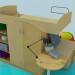 modèle 3D meubles en pépinière - preview