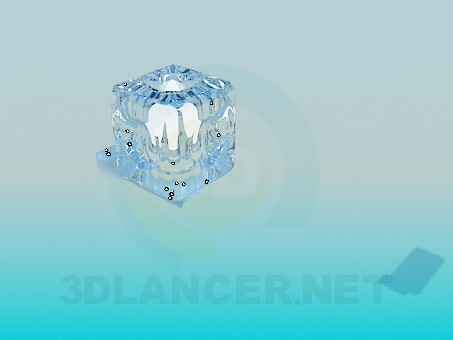 3D modeli Buz küpleri şeklinde lamba - önizleme
