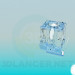3d модель Світильник у вигляді кубика льоду – превью