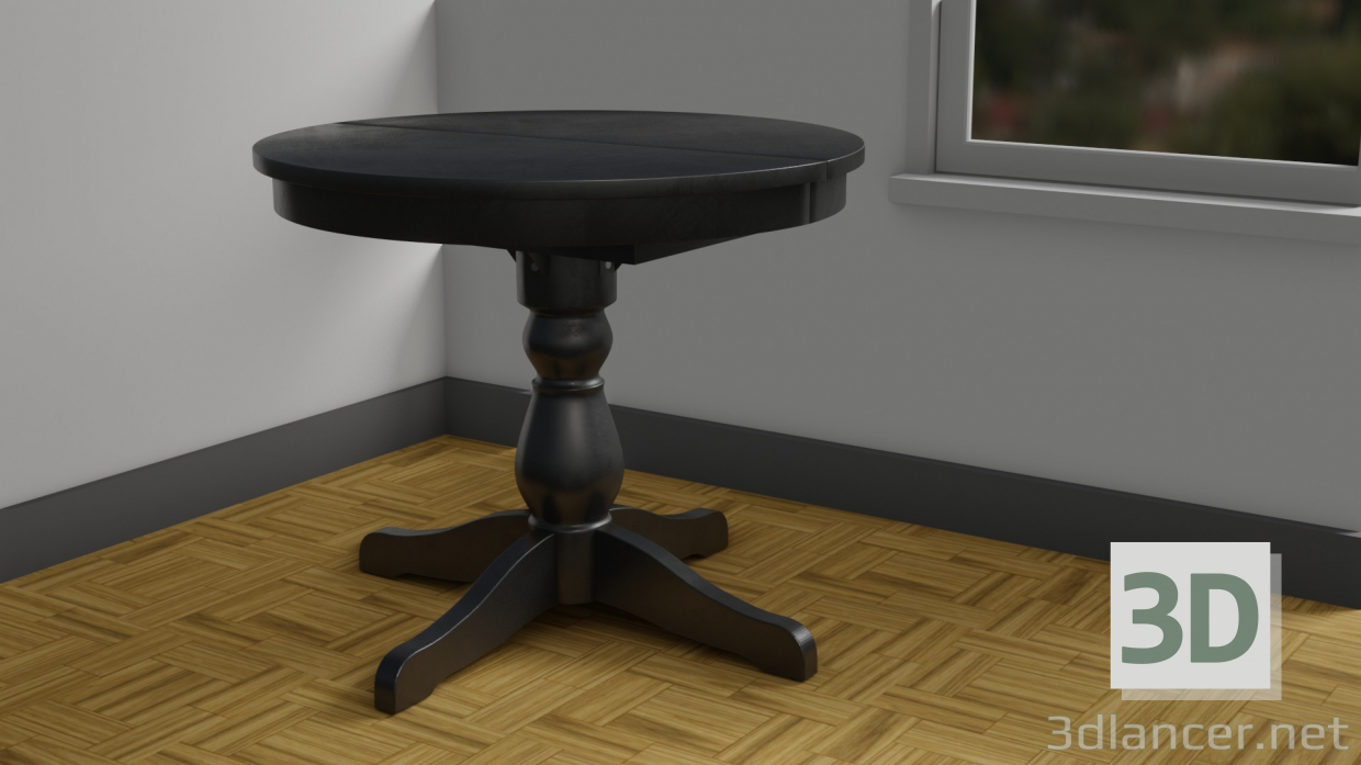 3d model INGATORP table from IKEA - preview
