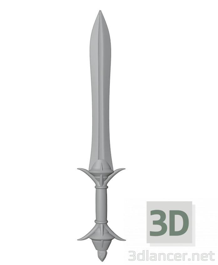 modello 3D Spada - anteprima