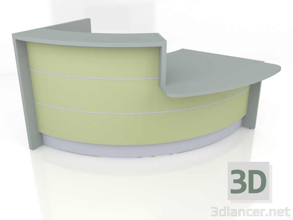 modèle 3D Banque d'accueil Valde LAV162L (2320x1114) - preview