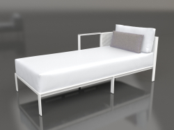 Modulo divano, sezione 2 sinistra (Bianco)