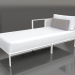3d model Sofa module, section 2 left (White) - preview