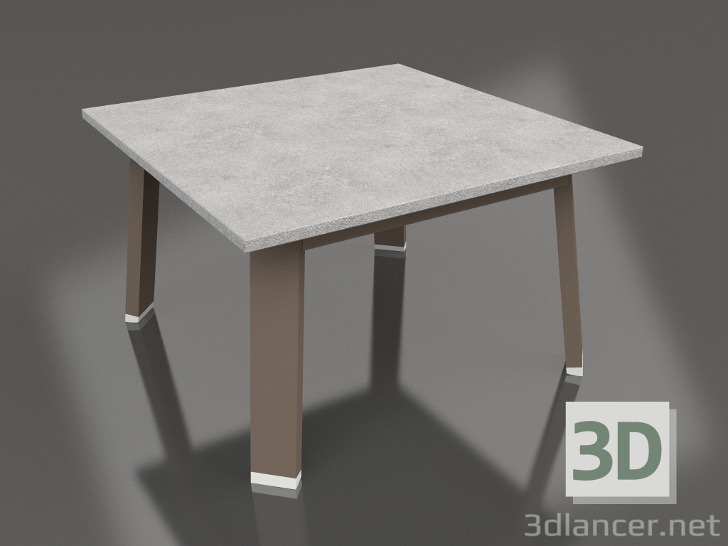 modèle 3D Table d'appoint carrée (Bronze, DEKTON) - preview