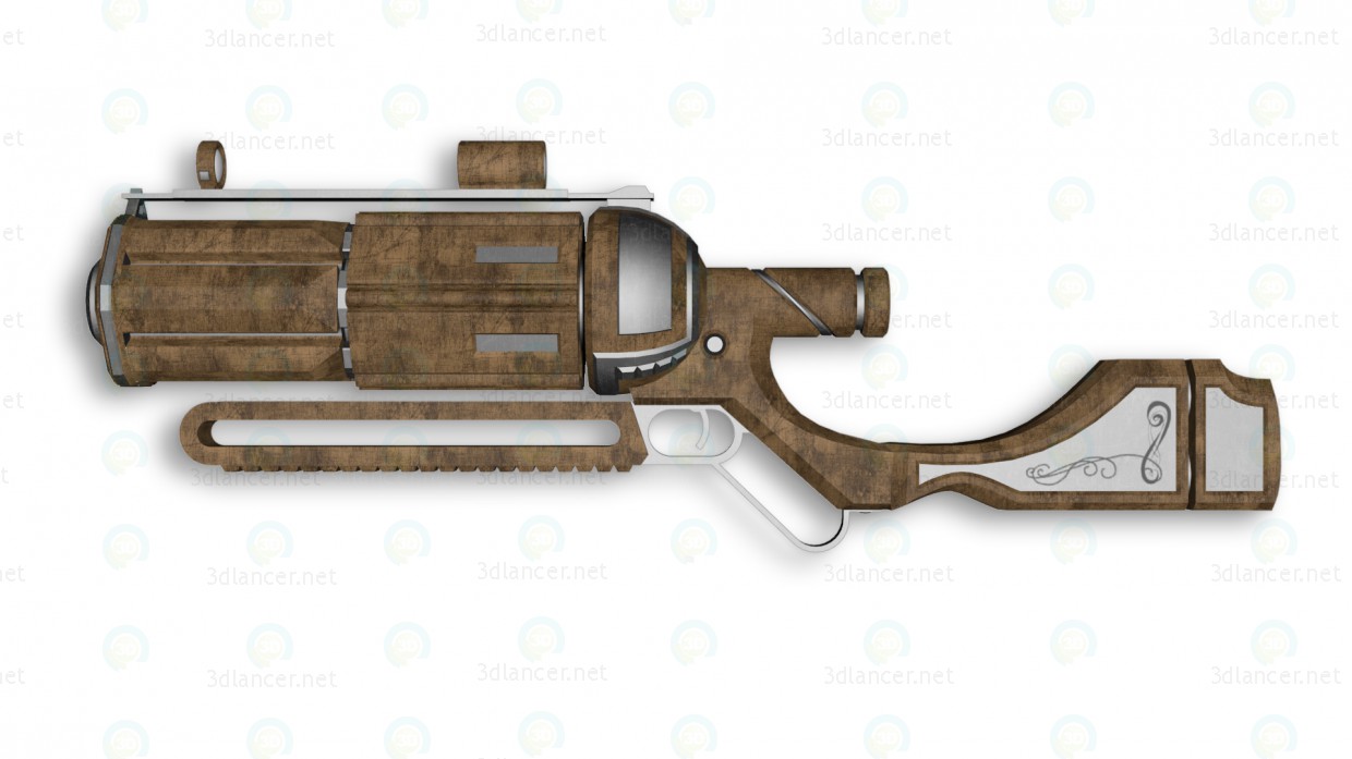 3d Rifle "Bulldog" model buy - render