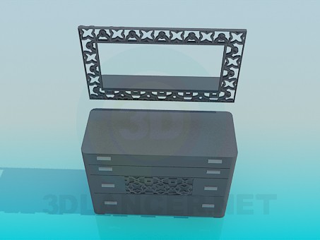 3d model Dresser - preview