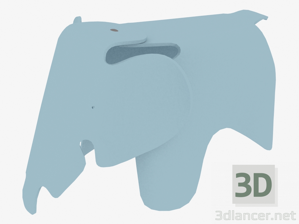 3D Modell Elefant Spielzeug (42h79h42sm) - Vorschau