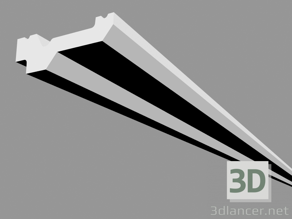 3D Modell Gesims C360 (200 x 2,1 x 6 cm) - Vorschau