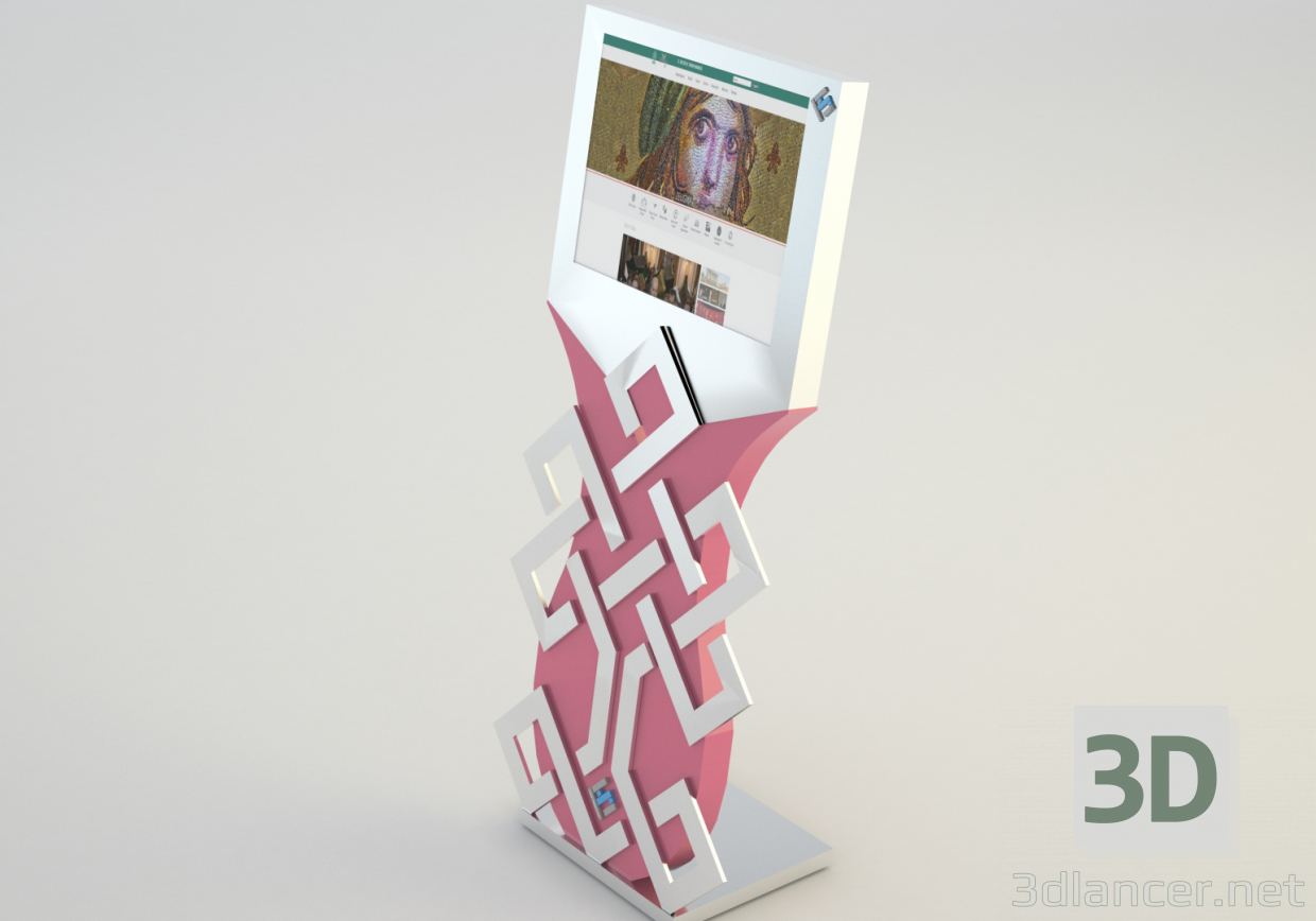 3D modeli Turkish kiosk - önizleme