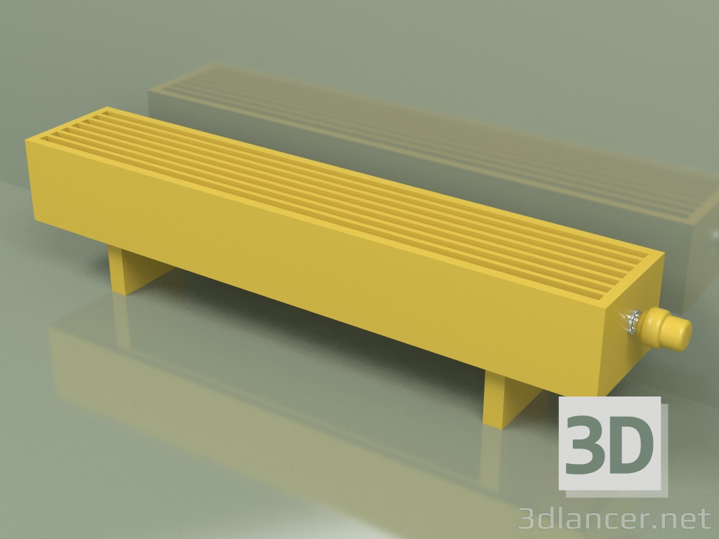 3D modeli Konvektör - Aura Basic (140x1000x186, RAL 1012) - önizleme
