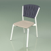 Modelo 3d Cadeira 220 (Metal Milk, Toupeira de Resina de Poliuretano, Cinto Acolchoado Cinzento-Azul) - preview