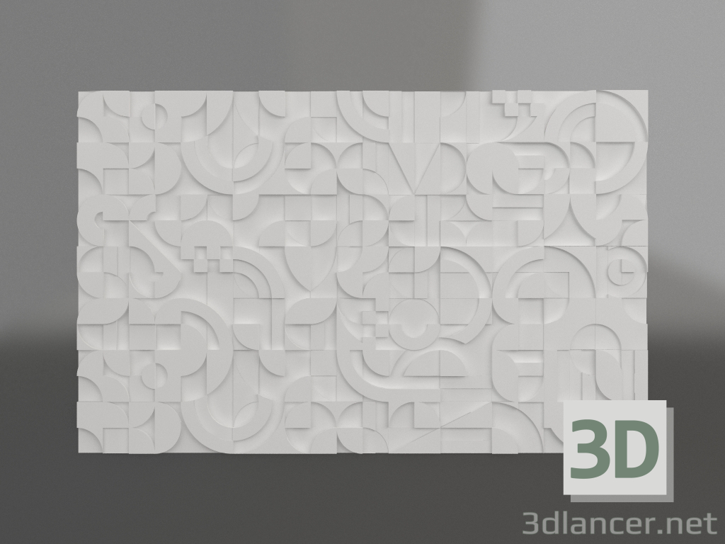modèle 3D Jeu de réflexion en bas-relief - preview
