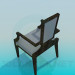 modèle 3D Une chaise avec le dos plus étroit - preview