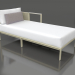 3d model Sofa module, section 2 right (Gold) - preview