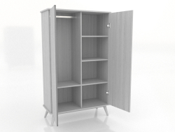 Armário 4 1000x450x1650 mm (aberto, branco RAL 9010)