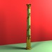 Columna dorada tallada 3D modelo Compro - render