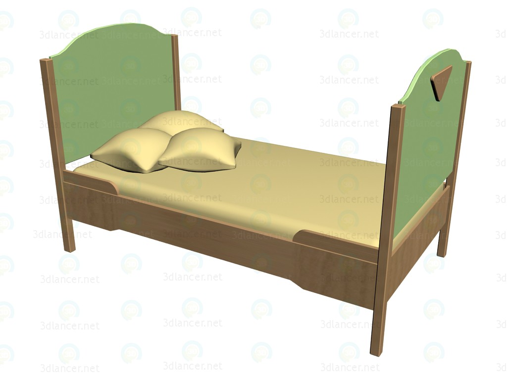 3d модель Кровать 63КВ01 – превью