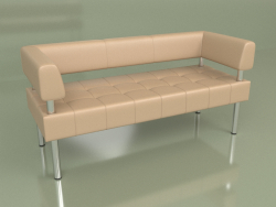 Sofa three-seater Business (Beige leather)