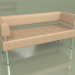 3d model Sofa three-seater Business (Beige leather) - preview