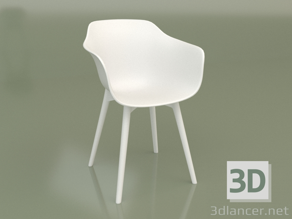 Modelo 3d Cadeira Anat Poltrona 3.0 (branca) - preview
