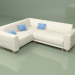3D modeli Sofa Classy Sophie L max sol taraf (gri-bej) - önizleme