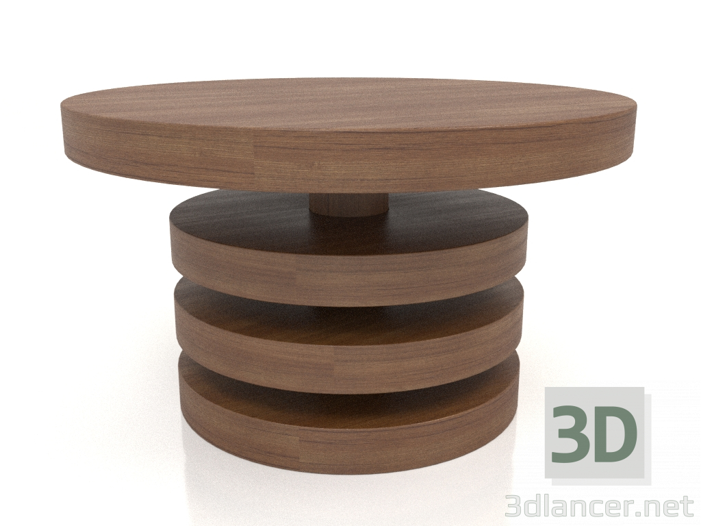 3D Modell Couchtisch JT 04 (D=600x350, Holz braun hell) - Vorschau
