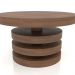 modèle 3D Table basse JT 04 (D=600x350, bois brun clair) - preview