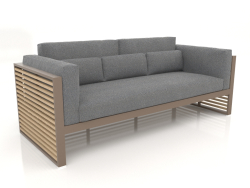 3-seater sofa with a high back (Bronze)