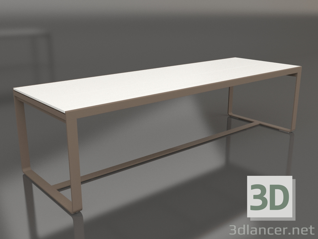 modello 3D Tavolo da pranzo 270 (Polietilene bianco, Bronzo) - anteprima