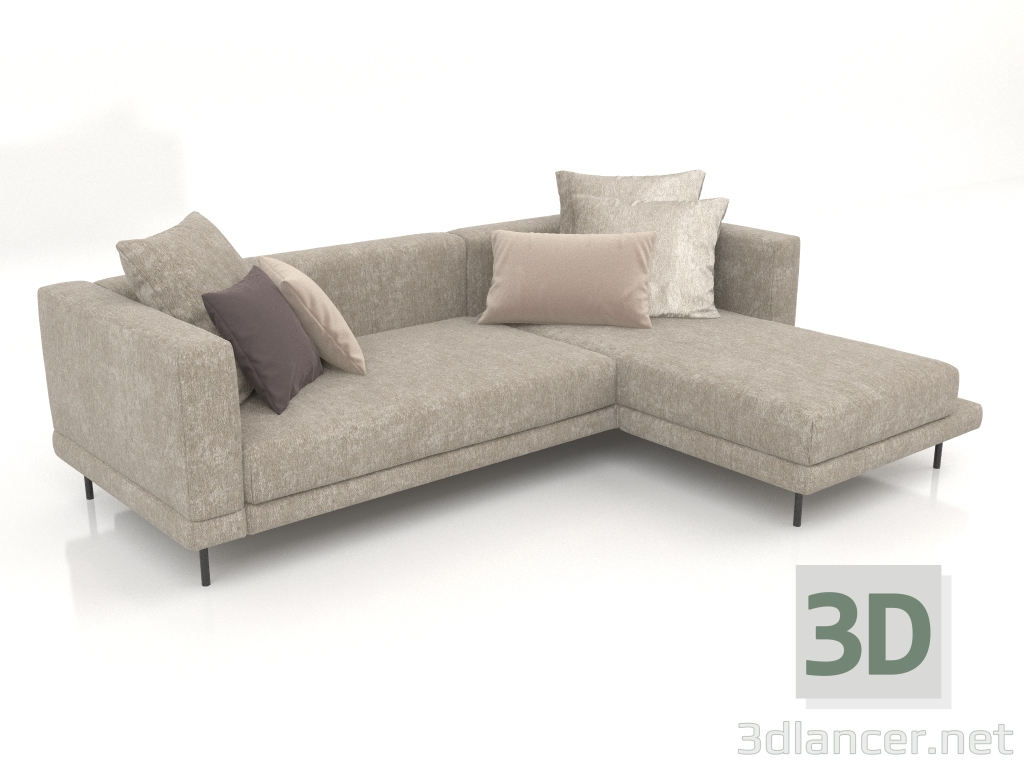 3d model Sofá Carol 2560 x 1800 (Marshmallow 22) - vista previa