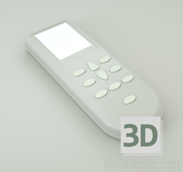 Control 3D modelo Compro - render