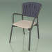3d model Chair 221 (Metal Smoke, Polyurethane Resin Mole, Padded Belt Gray-Blue) - preview