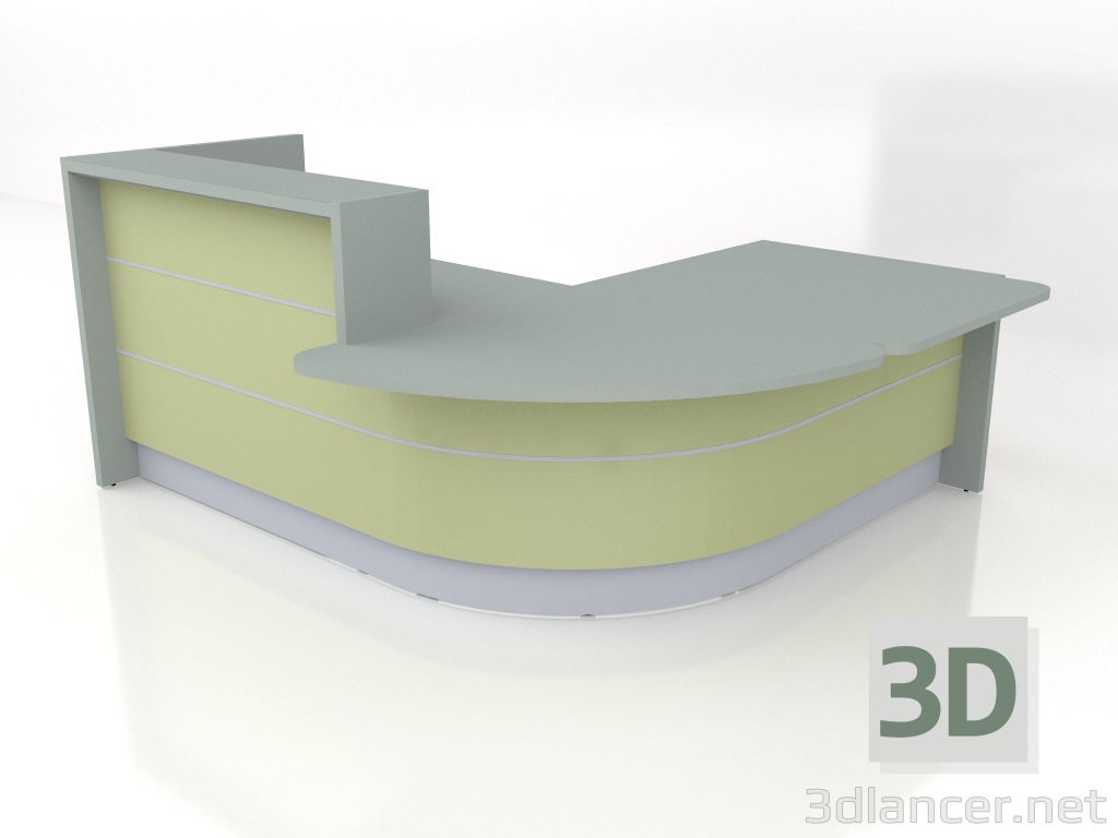 3D modeli Resepsiyon Masası Valde LAV111L (2442x2147) - önizleme