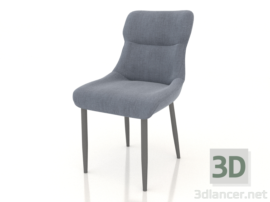 modello 3D Sedia Fred (grigio) - anteprima