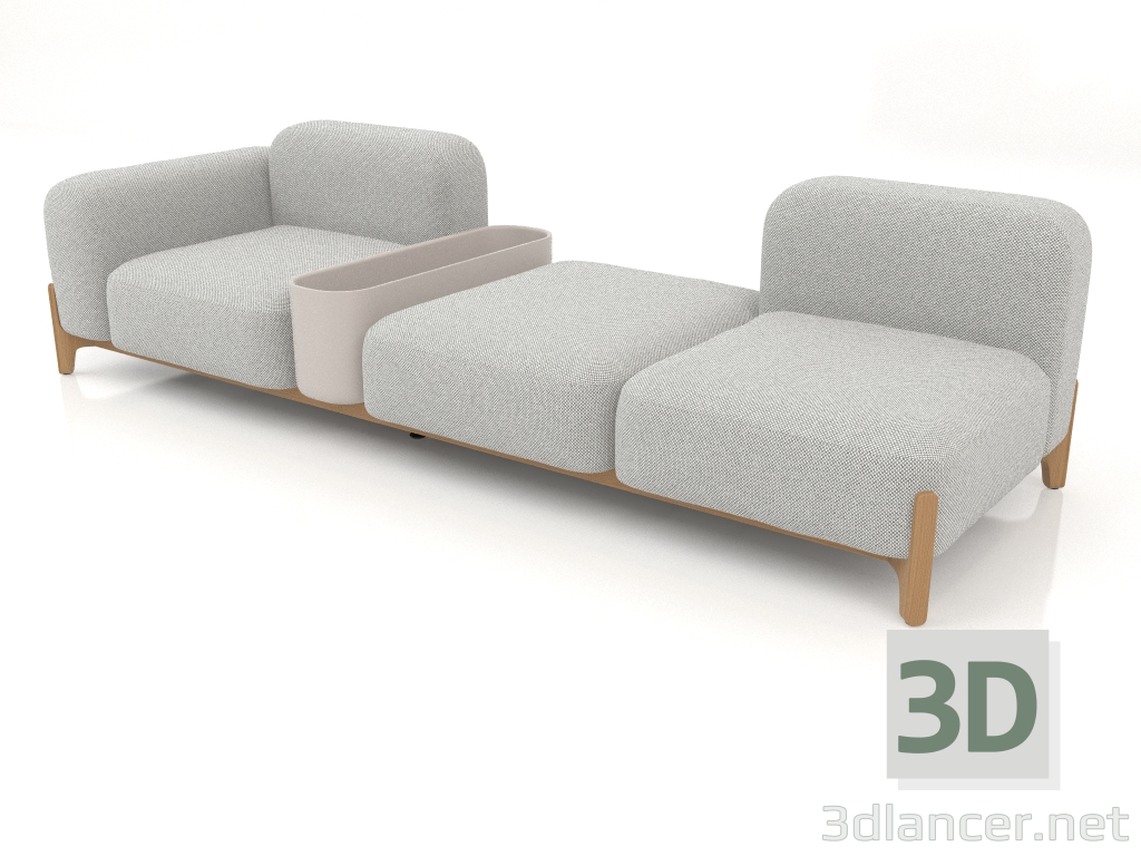 modèle 3D Canapé modulable (composition 11) - preview
