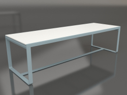 Table à manger 270 (Polyéthylène blanc, Bleu gris)