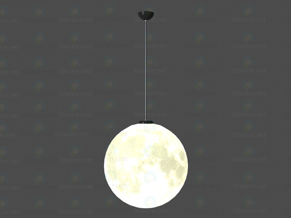 modèle 3D de Lampe lune acheter - rendu