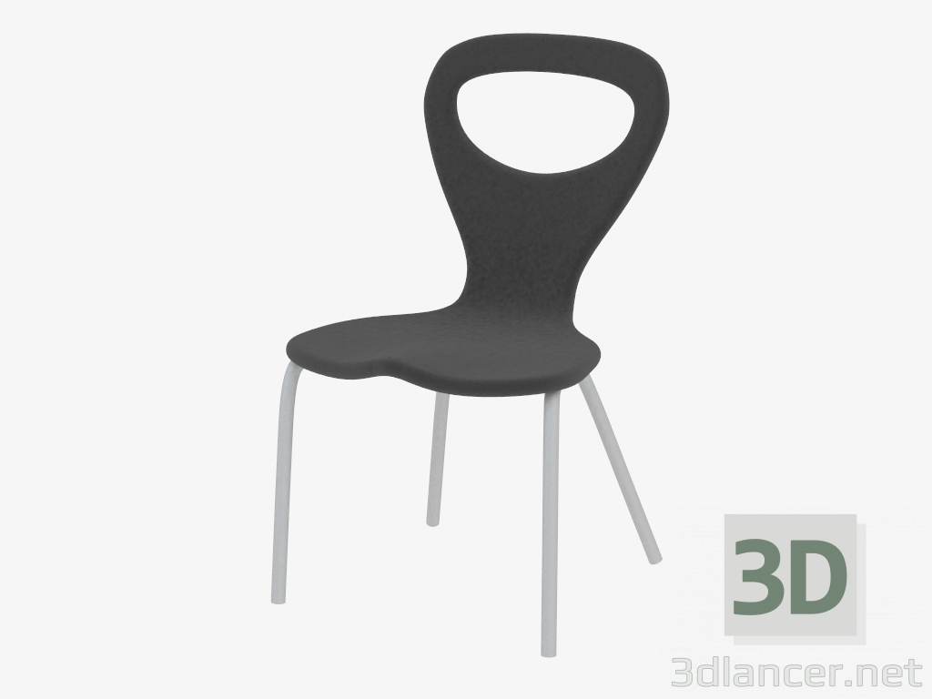 3d модель стілець штабельований – превью