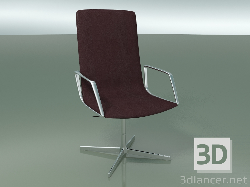 3D Modell Bürostuhl 4903BI (4 Beine, mit Armlehnen) - Vorschau