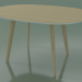3D modeli Oval masa 3506 (H 74 - 135x100 cm, M02, Ağartılmış meşe, seçenek 2) - önizleme