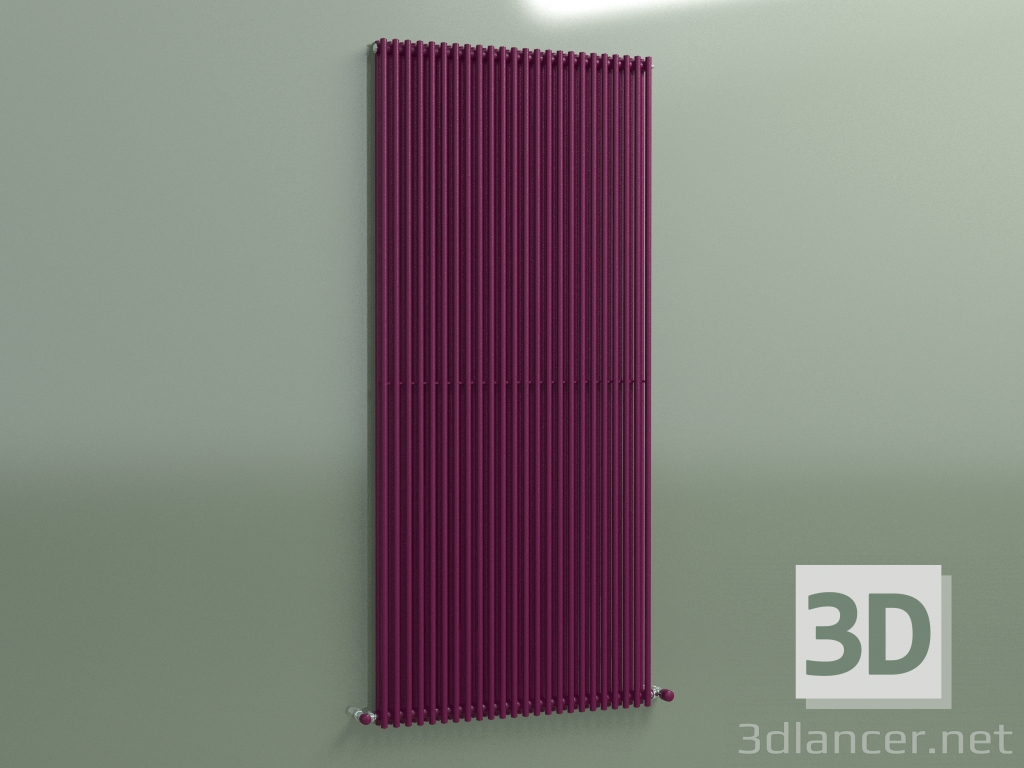 modello 3D Radiatore verticale ARPA 2 (1820 24EL, Purple trafic) - anteprima