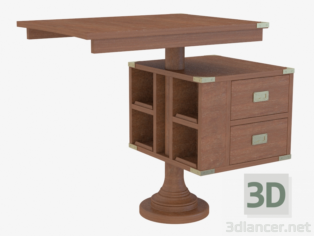 modèle 3D Table avec tiroir - preview
