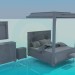 3d model muebles en el dormitorio - vista previa