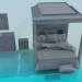 modello 3D mobilia della camera da letto - anteprima