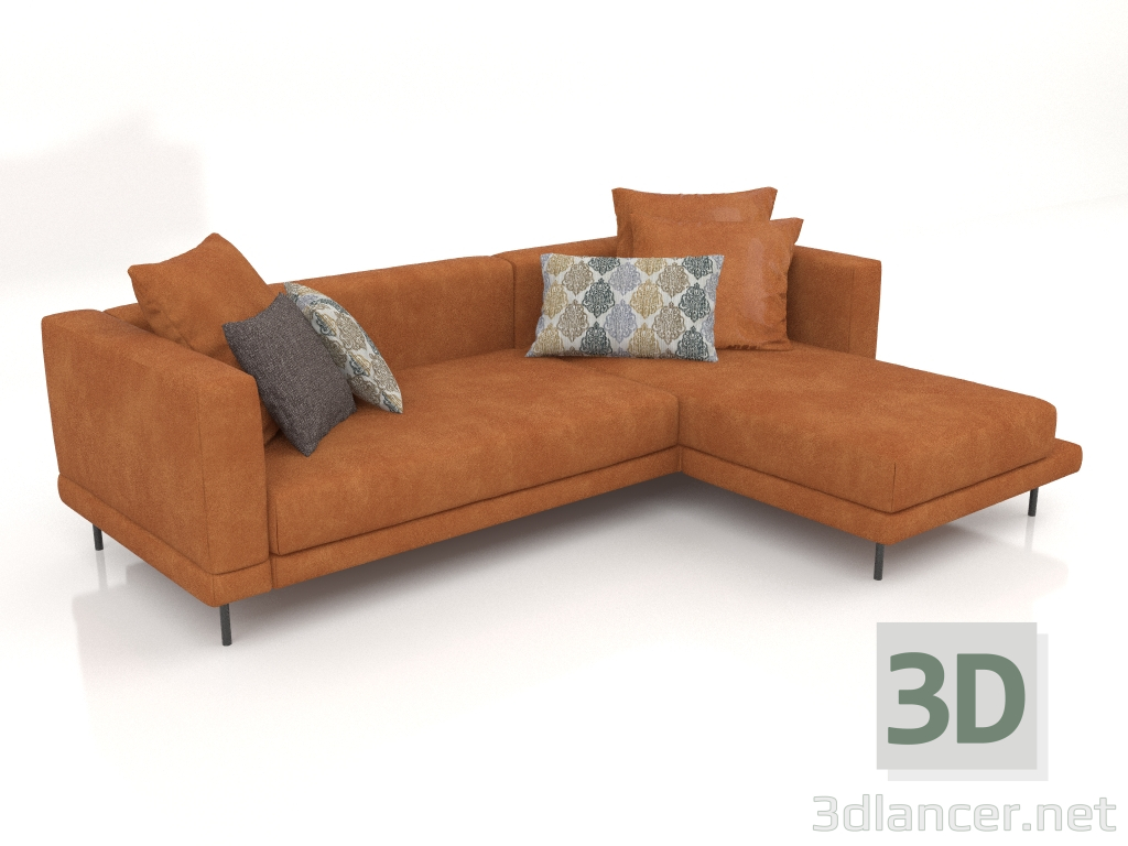 3D Modell Sofa Carol 2560 x 1800 (Tessio 33) - Vorschau