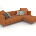 3D Modell Sofa Carol 2560 x 1800 (Tessio 33) - Vorschau