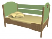 Кровать с ограждением 63КВ05